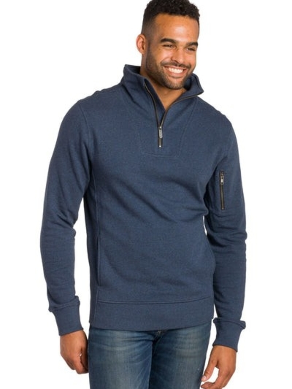 Ably Oskar Men's 1/4 Zip Long Sleeve Pullover Size Medium
